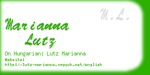 marianna lutz business card